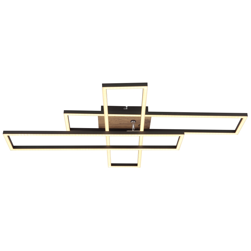 Plafonieră LED Globo LED/40W/230V 3000K 60x80 cm negru