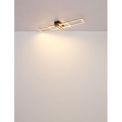 Plafonieră LED Globo LED/40W/230V 3000K 25x100 cm negru