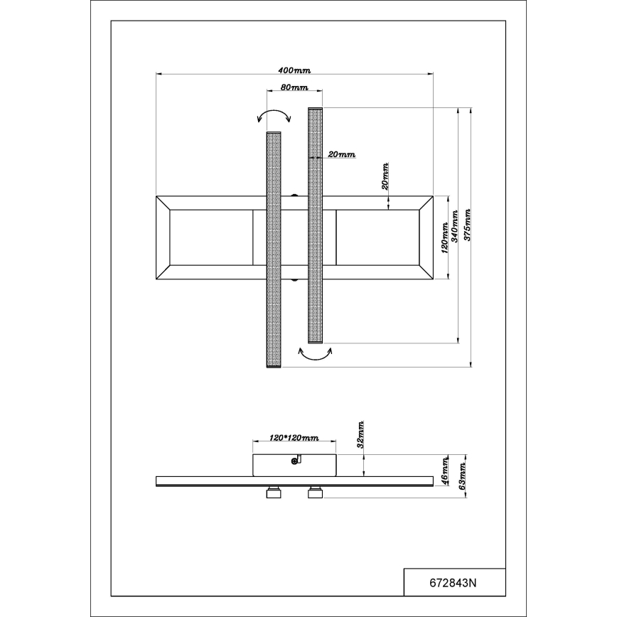 Plafonieră LED Globo LED/24W/230V