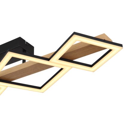 Plafonieră LED LED/30W/230V 3000K Globo 60x80 cm negru