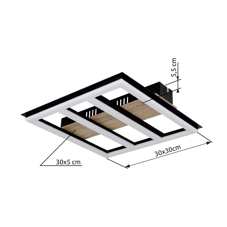 Plafonieră LED Globo LED/18W/230V 3000K 30x30 cm