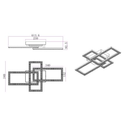Plafonieră LED Globo LED/24W/230V
