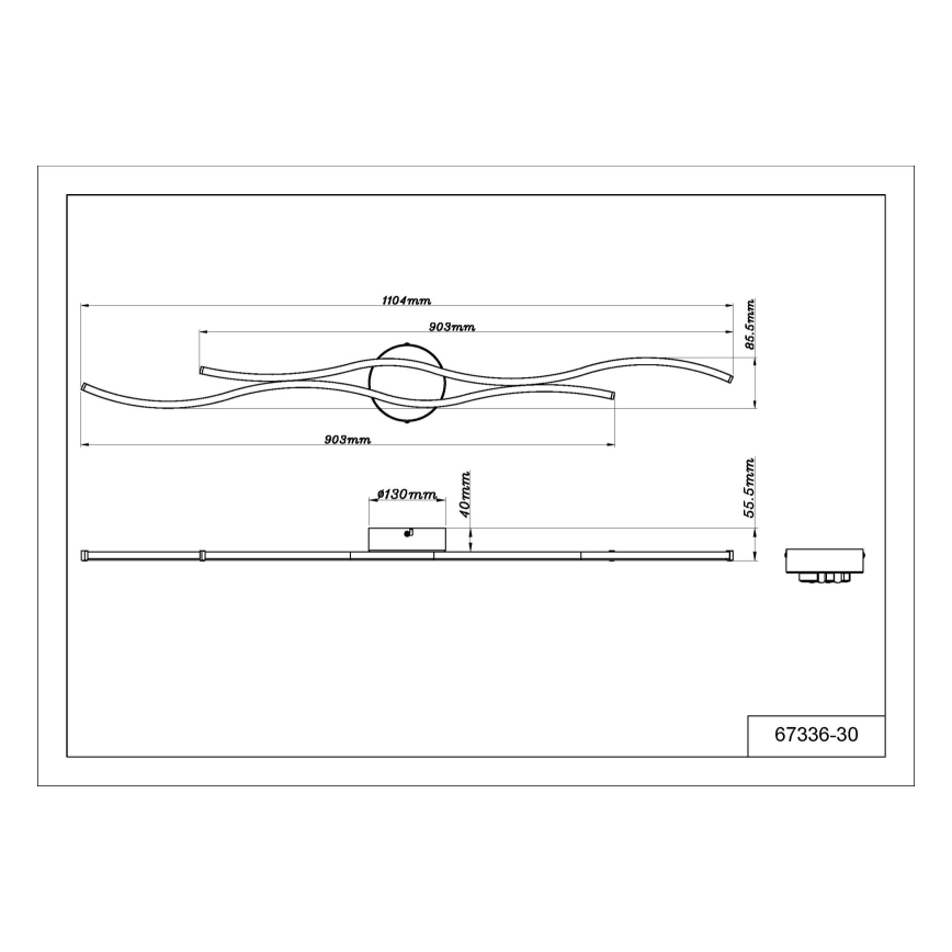 Plafonieră LED Globo LED/30W/230V 3000K