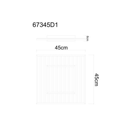 Plafonieră LED Globo LED/36W/230V 3000K 45x45 cm