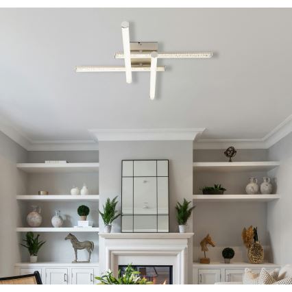 Plafonieră LED Globo LED/24W/230V 4000K crom mat