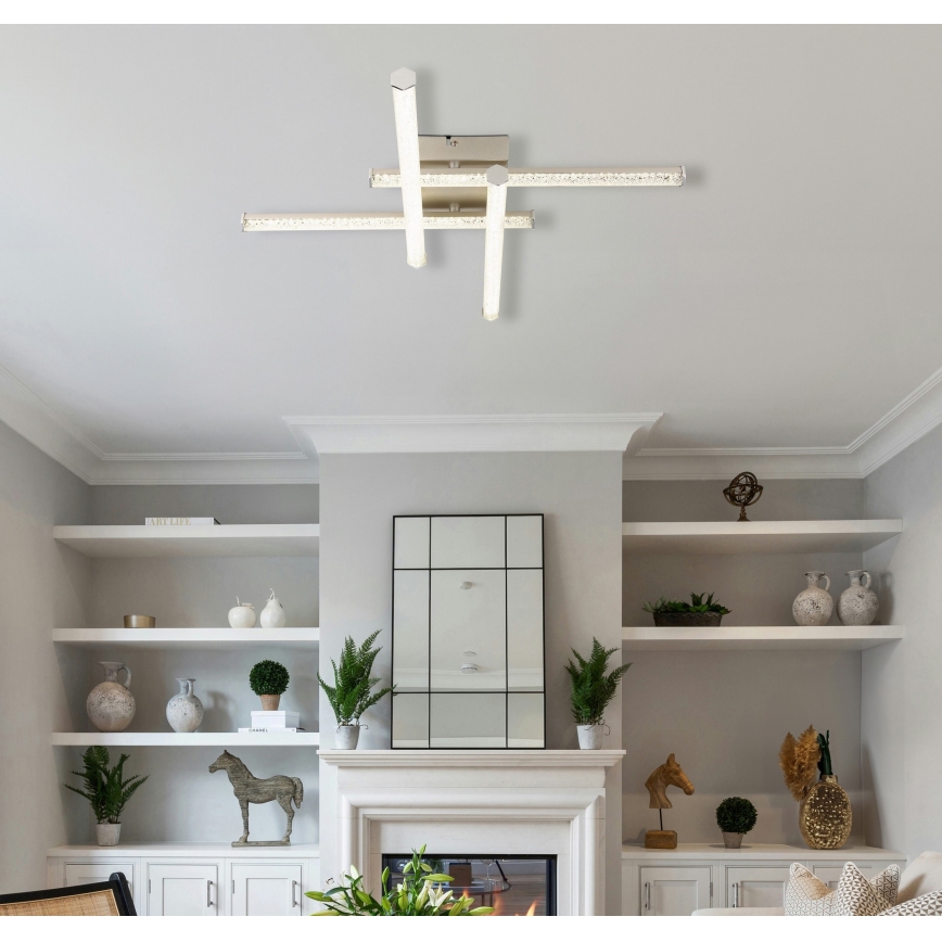 Plafonieră LED Globo LED/24W/230V 4000K crom mat