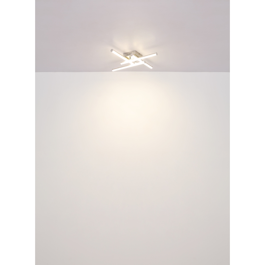 Plafonieră LED Globo LED/24W/230V 4000K crom mat