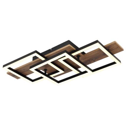 Plafonieră LED Globo LED/24W/230V 3000K 33x58 cm maro/negru