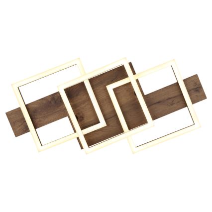 Plafonieră LED Globo LED/24W/230V 3000K 33x58 cm maro/negru