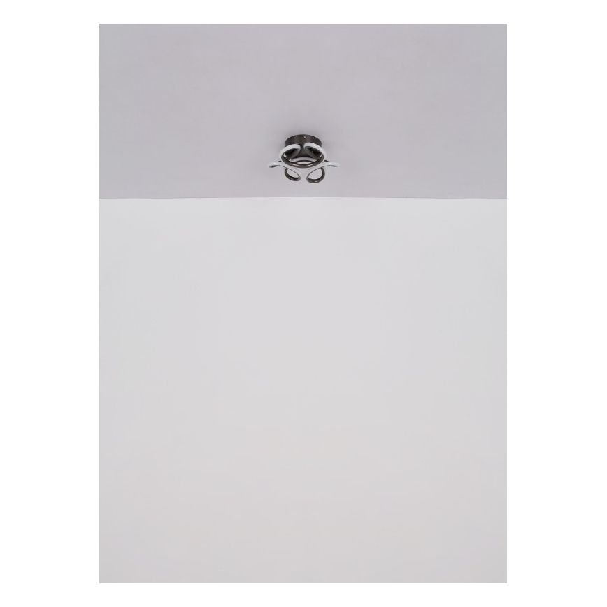 Plafonieră LED Globo LED/24W/230V 2700/4000/6000K d. 26 cm negru