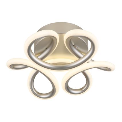 Plafonieră LED Globo LED/24W/230V 2700/4000/6000K d. 26 cm crom mat