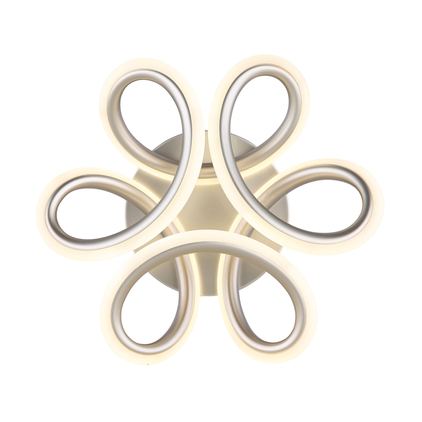 Plafonieră LED Globo LED/24W/230V 2700/4000/6000K d. 26 cm crom mat