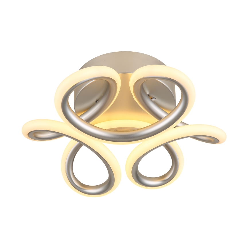 Plafonieră LED Globo LED/24W/230V 2700/4000/6000K d. 26 cm crom mat