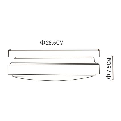 Globo - Plafonieră LED/18W/230V 3000K