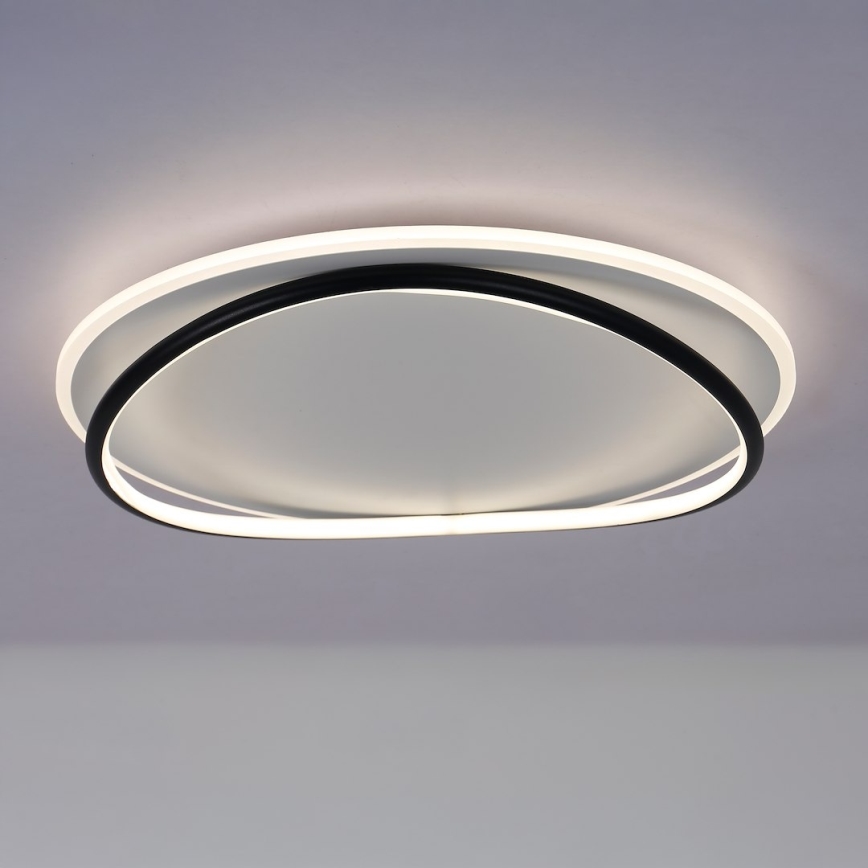 Plafonieră LED HALO, 38W, 230V, Ø 50 cm, negru