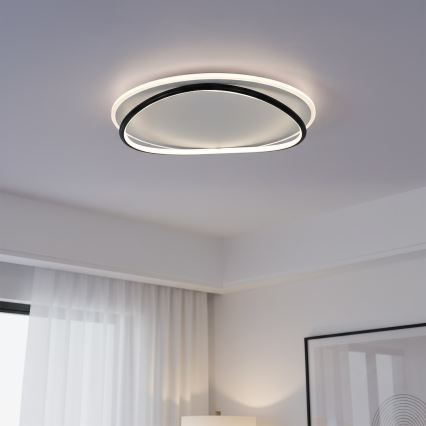 Plafonieră LED HALO, 38W, 230V, Ø 50 cm, negru