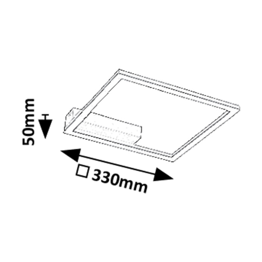 Rabalux - Plafonieră LED 24W/230V 3000K 33x33 cm