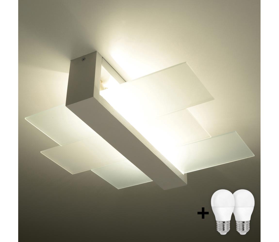 Plafonieră LED HERA 2xE27/75W/230V alb Brilagi