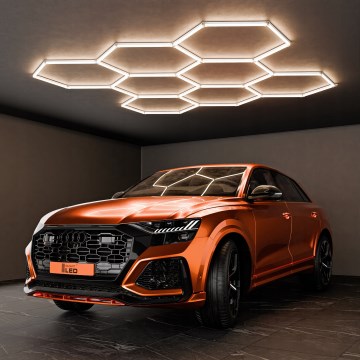 Plafonieră LED HEXAGON LED/350W/85-265V 4000K 313x298 cm CRI 90 IP44 albă