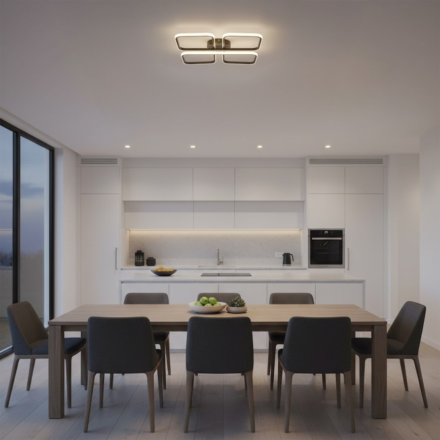 Plafonieră LED HIDALGO, 40W, 230V, neagră