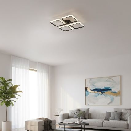 Plafonieră LED HIDALGO, 40W, 230V, neagră