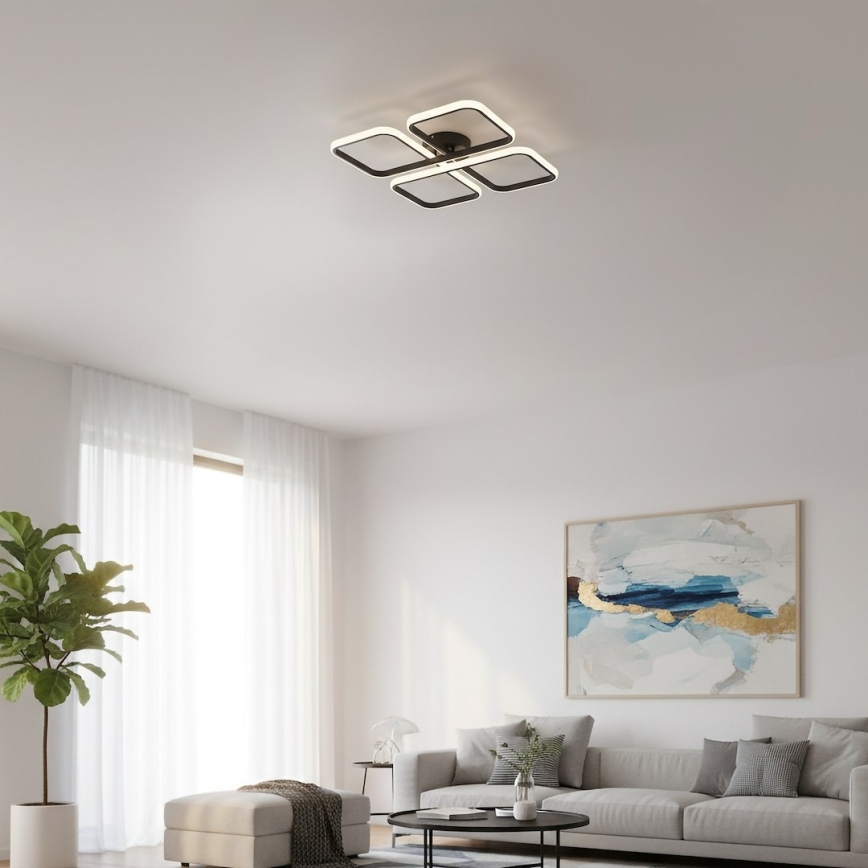 Plafonieră LED HIDALGO, 40W, 230V, neagră