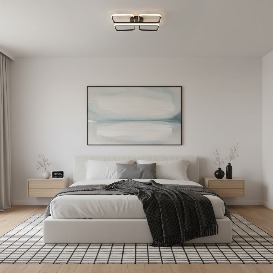 Plafonieră LED HIDALGO, 40W, 230V, neagră