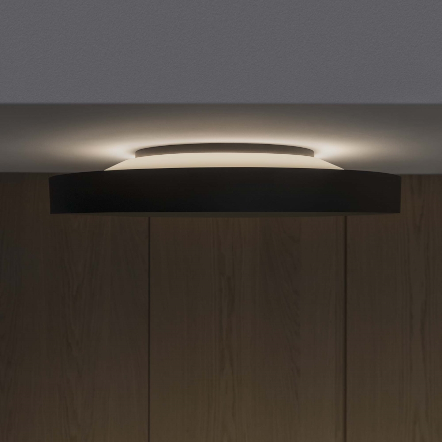 Plafonieră LED Ideal Lux FLY LED/26W/230V 2700K d. 45 cm CRI90 IP40 negru