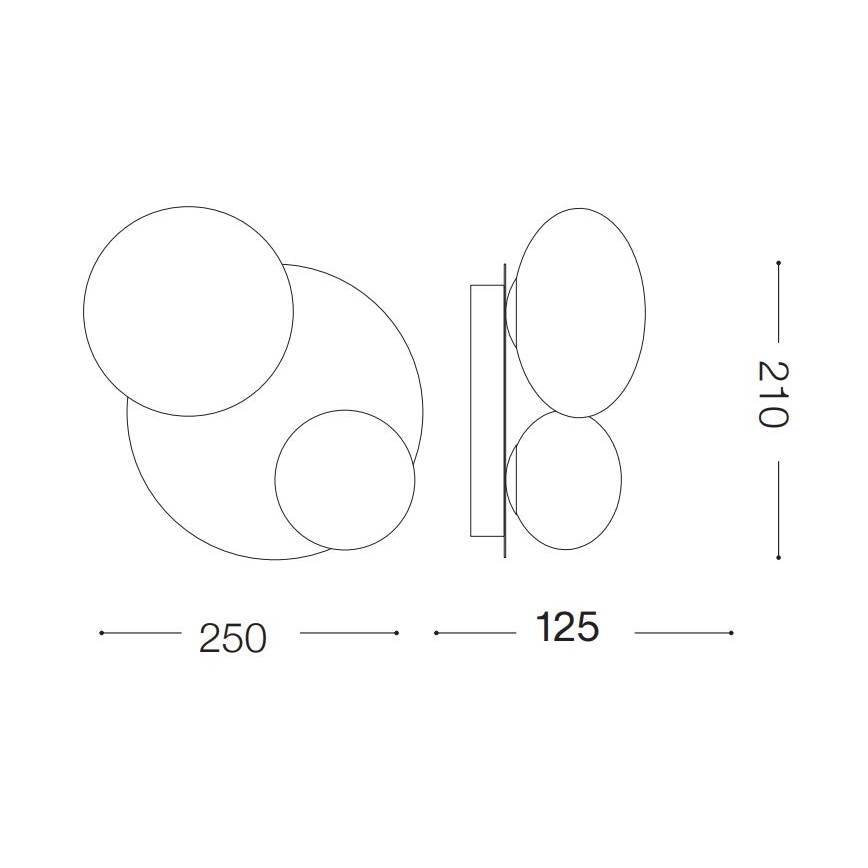 Plafonieră LED Ideal Lux NINFEA 2xG9/3W/230V auriu