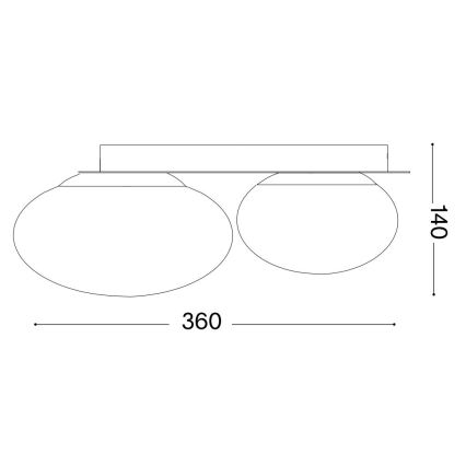 Plafonieră LED Ideal Lux NINFEA 2xGX53/9W/230V alb