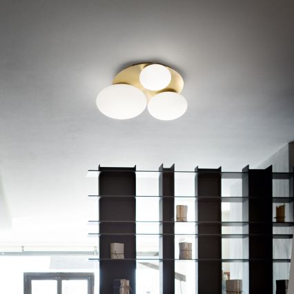 Plafonieră LED Ideal Lux NINFEA 3xLED/9W/230V auriu