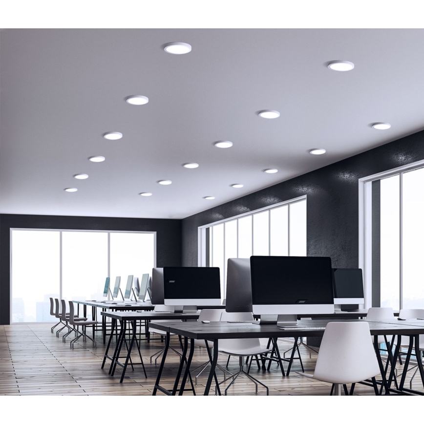 Plafonieră LED încastrabilă ALGINE 2în1 LED/12W/230V 3000K alb