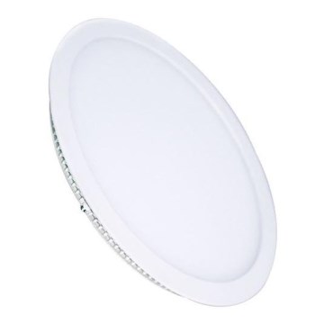Plafonieră LED încastrată, 24W, 230V, 3000/4000/6000K, Ø 30 cm, albă