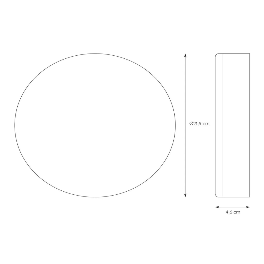 Plafonieră LED încastrată pentru baie dimabilă 2 în 1 CERES 30W/230V IP44 albă Lucide 28112/30/31