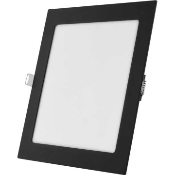 Plafonieră LED încastrată NEXXO, 18W, 230V, 3000/3500/4000K, negru, 22,5 x 22,5 cm