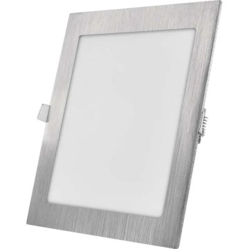 Plafonieră LED încastrată NEXXO LED/18W/230V 3000/3500/4000K, argintie, 22,5 x 22,5 cm