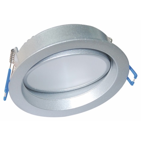 Plafonieră LED încastrată pentru baie LED/10W/230V 3000K IP54 argintiu Fulgur 23147