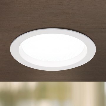 Plafonieră LED încastrată pentru baie, reglabilă OFFICE LED/15W/230V 3000/4000/6000K Ø 14 cm UGR<19 IP44 albă
