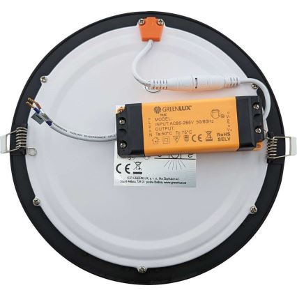 Plafonieră LED încastrată pentru baie VEGA LED/12W/230V 3800K d. 16,8 cm IP44