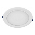 Plafonieră LED încastrată SIGARO, 24 W, 230 V, 3000/4000/6500 K, Ø 22 cm, albă