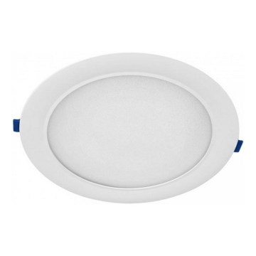 Plafonieră LED încastrată SIGARO, 24 W, 230 V, 3000/4000/6500 K, Ø 22 cm, albă