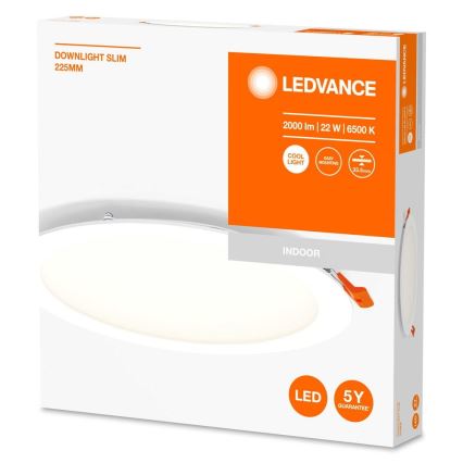 Plafonieră LED încastrată SLIM LED/22W/230V 6500K Ledvance