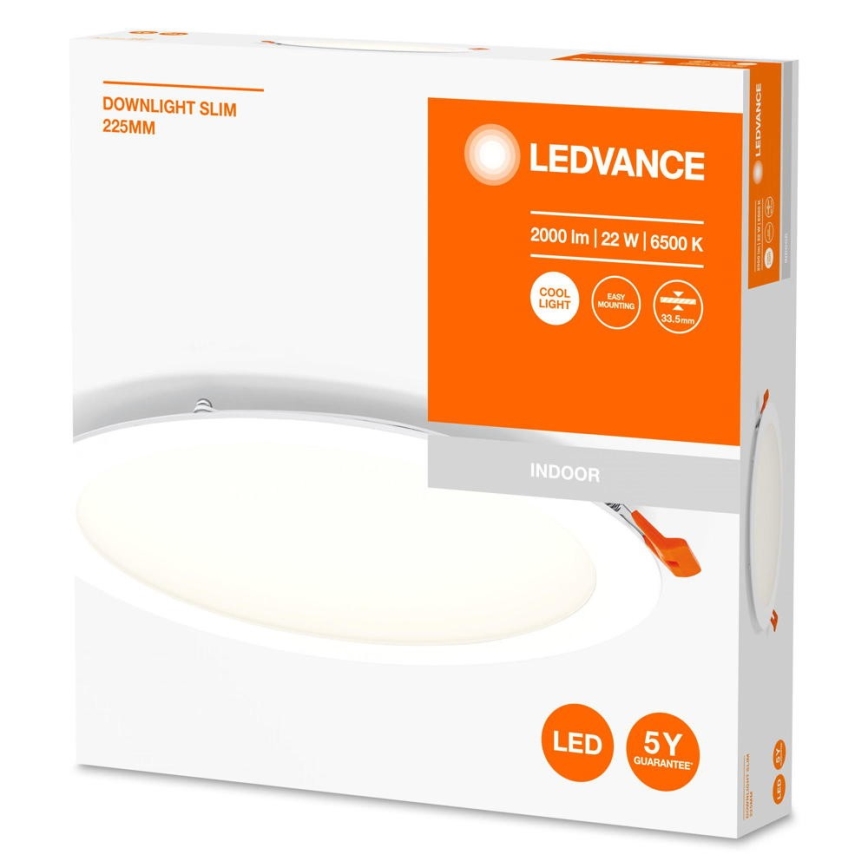 Plafonieră LED încastrată SLIM LED/22W/230V 6500K Ledvance