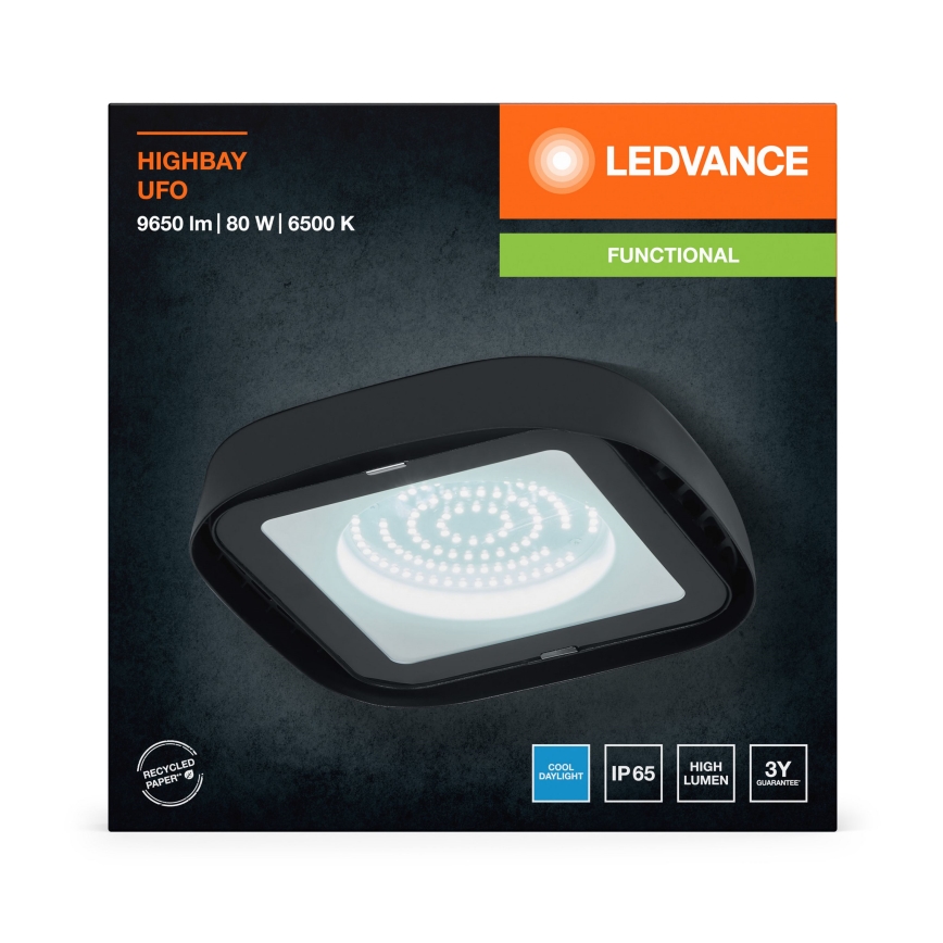 Plafonieră LED industrială Ledvance HIGHBAY LED/80W/230V IP65 6500K