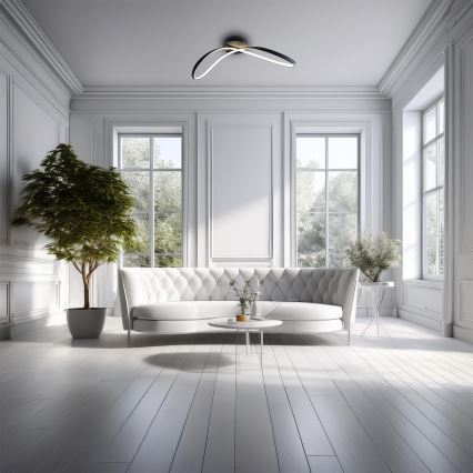 Plafonieră LED INFINITY LED/21W/230V negru