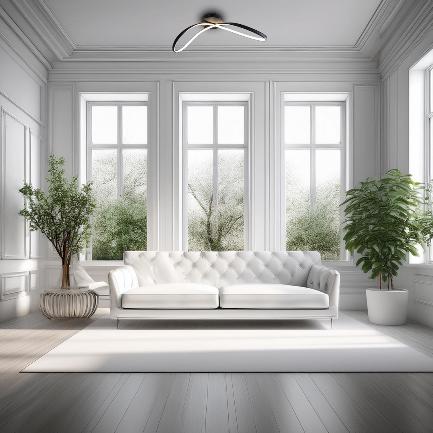 Plafonieră LED INFINITY LED/21W/230V negru