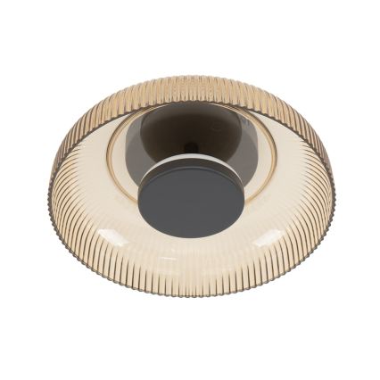 ITALUX - Plafonieră LED PASSO, 8W, 230V, 3000K, Ø25 cm, bej-fumuriu