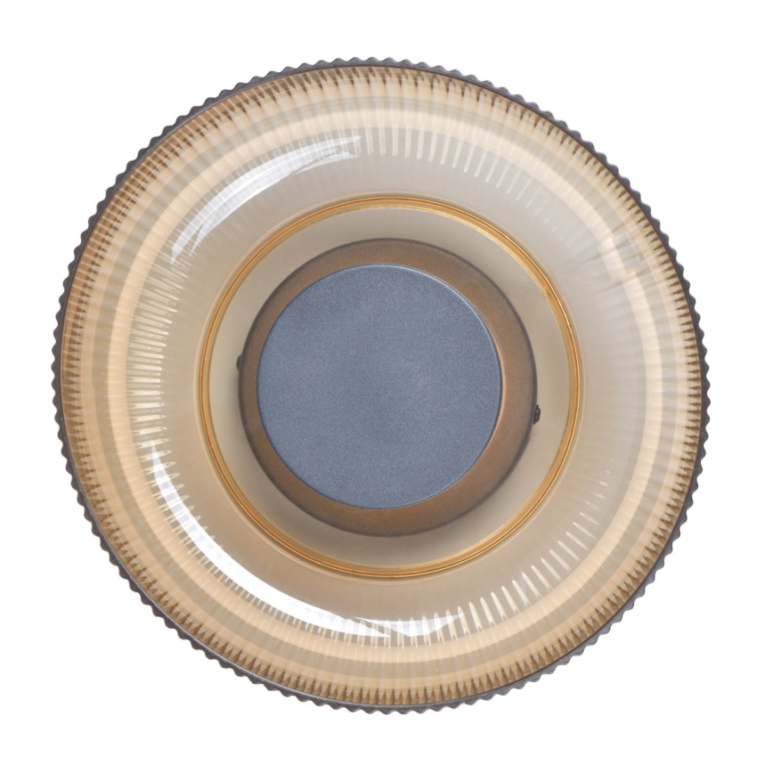 ITALUX - Plafonieră LED PASSO, 8W, 230V, 3000K, Ø25 cm, bej-fumuriu