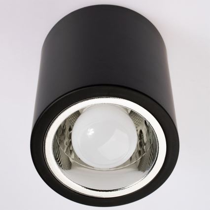 Plafonieră LED JUPITER 1xE27/6W/230V 120x98 mm negru
