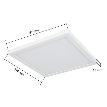 Plafonieră LED/24W/230V 3000/4000/6500K albă Globo